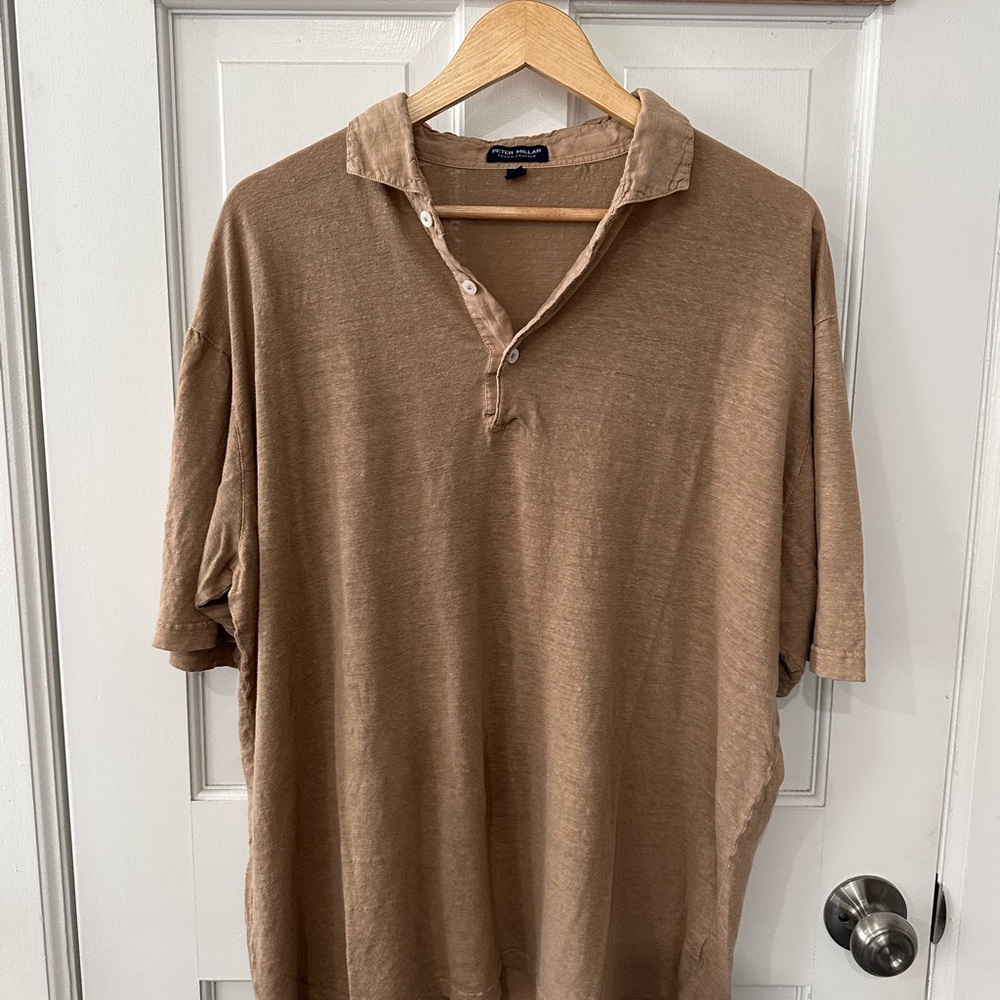 Men's Tan Polo Shirt